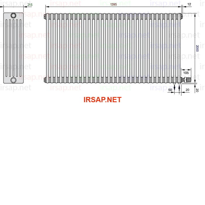 Радиатор IRSAP Tesi 62000/31 T26 CL 01